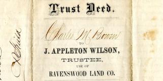 Trust deed, Charles M. Bowen to J. Appleton Wilson